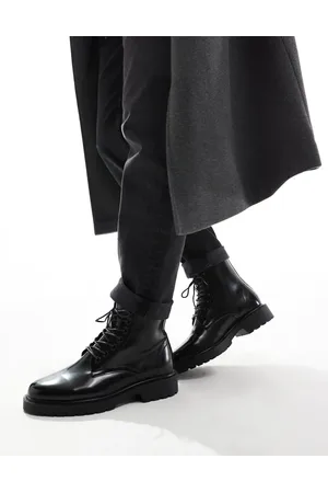 ASOS Lace up boots in polish