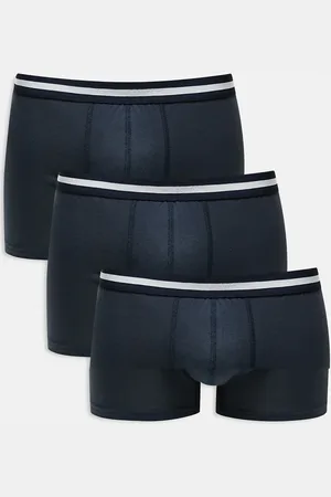New Look 3 pack waist stripe boxers in