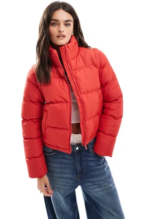 Threadbare Short zip up puffer with hood in