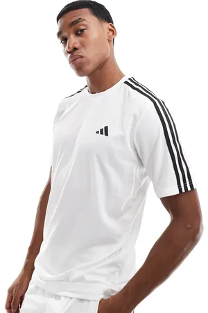 adidas Adidas Training Essential 3 Stripe t-shirt in