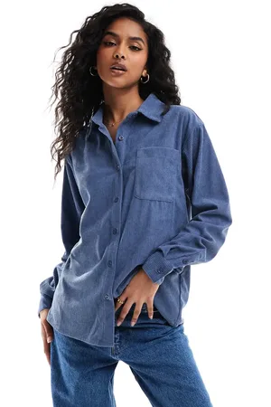 Brave Soul Long sleeve cord overshirt in