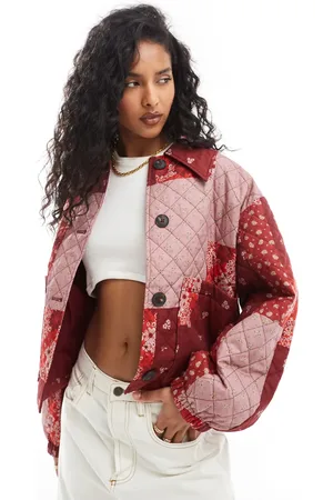EDITED the label Patchwork quilt jacket in and cherry