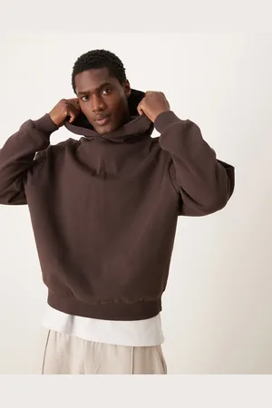 ASOS Oversized boxy hoodie with back print in