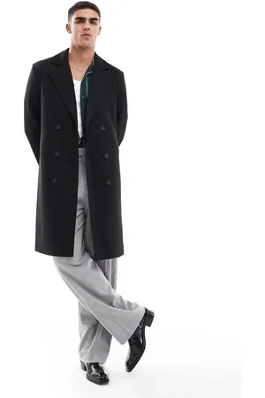 Only & Sons Double breasted overcoat in
