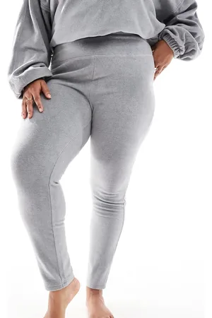 ASOS ASOS DESIGN Curve lounge mix & match fleece legging in light