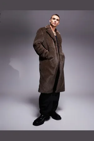 ASOS Faux fur overcoat in