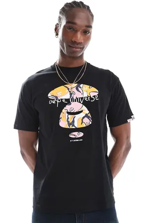 A Bathing Ape Aape by A Bathing Ape logo chest t-shirt in