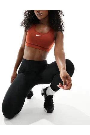 Nike Swoosh Dri-Fit medium support sports bra in rugged