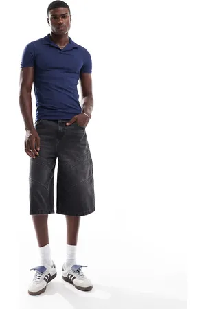 ASOS Muscle polo in textured rib in
