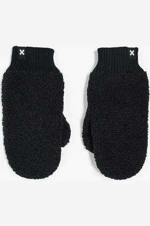 COLLUSION Shearling mitten in