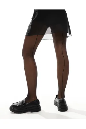 Lindex 20 denier back stripe detail tights in
