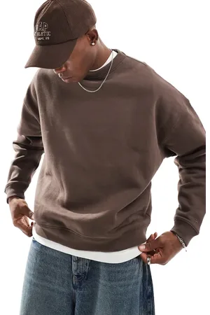 Pull&Bear Boxy fit sweatshirt in chocolate