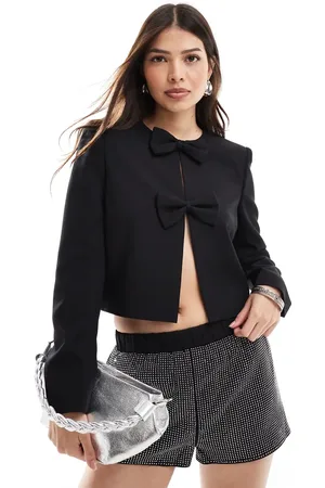 4th & Reckless Bow detail boxy jacket in