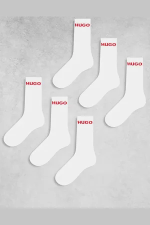 HUGO BOSS HUGO Bodywear 6 pack ribbed logo socks in