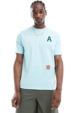 A Bathing Ape Aape by A Bathing Ape printed logo t-shirt in light