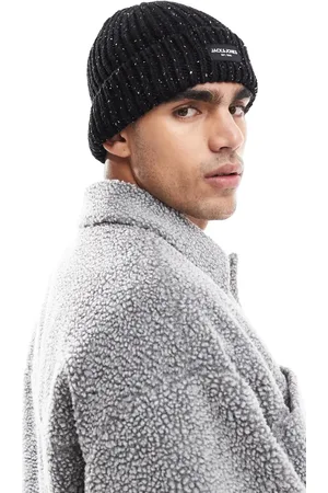 JACK & JONES Chunky knit beanie with neps in