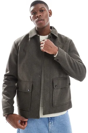 Only & Sons Utility harrington jacket in light