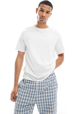 JACK & JONES Pyjama set in white and check