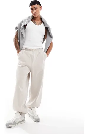ASOS Heavyweight balloon fit jogger in sand