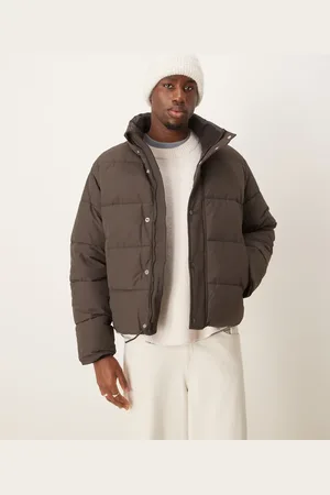 Abercrombie & Fitch Ultra puffer jacket in brown