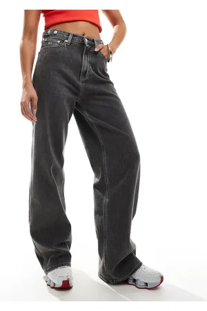 Tommy Hilfiger Claire high rise wide leg jeans in washed