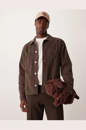 Abercrombie & Fitch Washed cord overshirt in