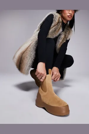 Moon Boot Moonboot unisex Luna chelsea boots in tan