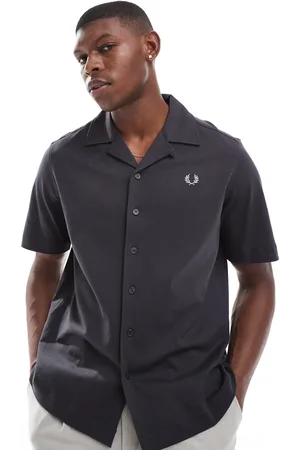 Fred Perry Short sleeve revere collared shirt in
