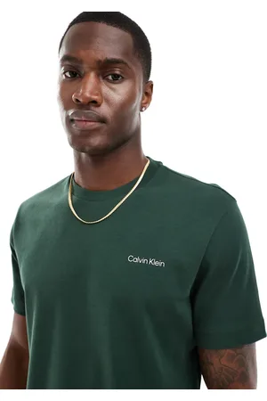 Calvin Klein Micro logo interlock t-shirt in mid
