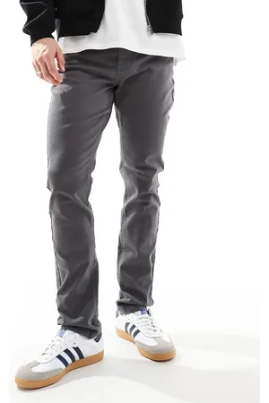 Threadbare Slim fit chino trousers in charcoal