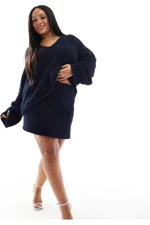 4th & Reckless Metallic tinsel v neck jumper co-ord in