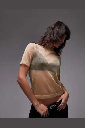 Topshop Sheer baby tee in