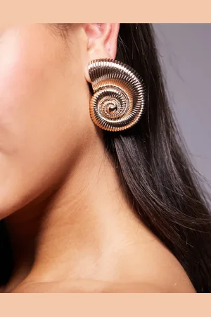 Aldo Coraluxe statement swirl earrings in