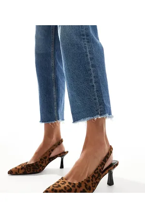 Yours Sling back pumps in leopard
