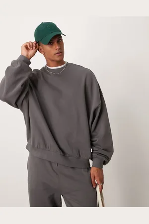 ASOS Essential extreme oversized sweatshirt in charcoal