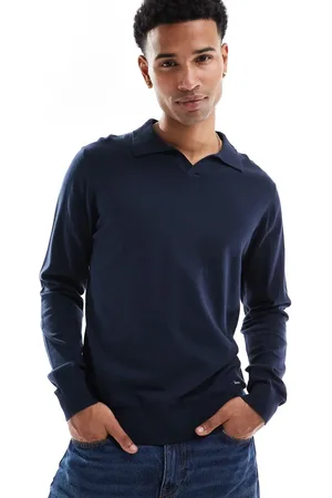 Threadbare Long sleeve trophy neck knitted top in