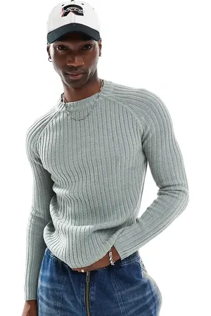 Reclaimed Fisherman rib jumper in