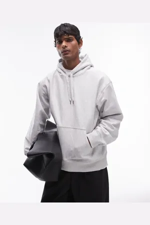 ARKET Oversized heavyweight hoodie in light melange