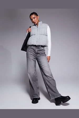The Couture Club Cable knitted gilet in marl
