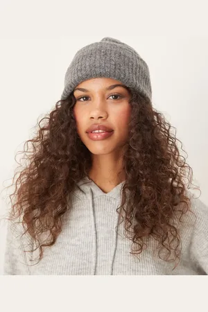 SELECTED Femme fluffy knitted beanie in
