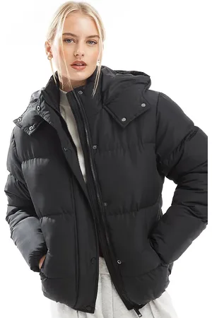 Brave Soul Tall bunny hooded puffer jacket in
