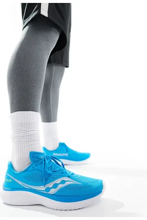 Saucony Kinvara 15 neutral running trainers in viziblue and white