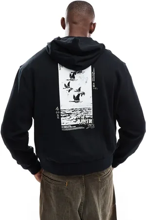 ASOS Oversized hoodie with back print in