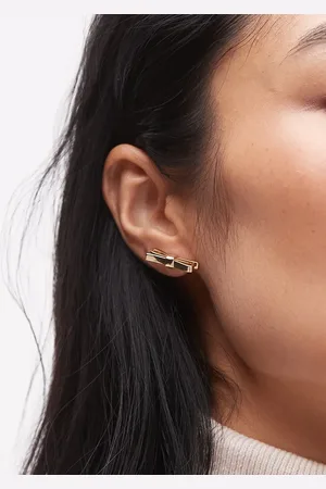 ARKET Plated bow stud earrings
