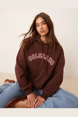 ASOS Oversized hoodie with Colorado applique in
