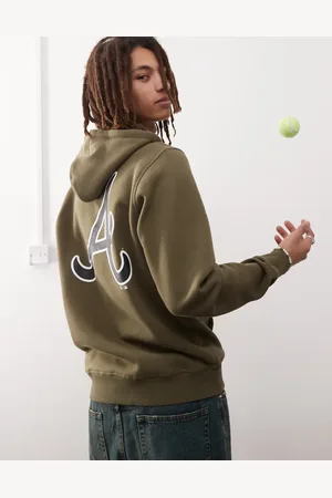 47 Brand Oaklands motif back hoodie in khaki