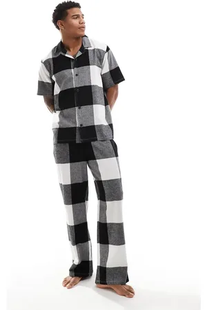 ASOS Pyjama set with shirt and bottoms in check