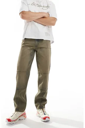 ASOS Straight leg jeans with heavy tint in light wash
