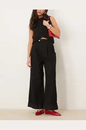 ASOS Extreme wide leg turn up jean in