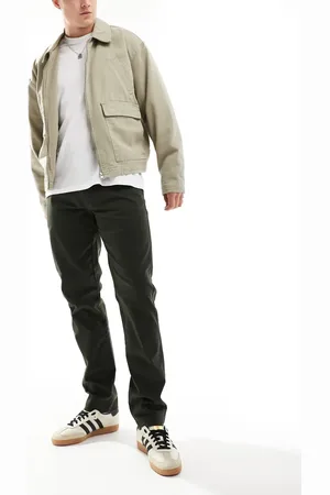 Threadbare Slim fit chino trousers in dark khaki